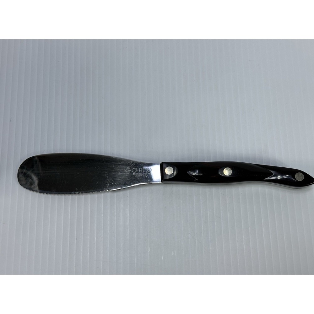CUTCO Classic 1768 KN Spatula Spreader Serrated Knife Dark Brown Handle USA
